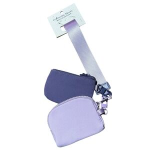Palmetto Moon Dual Wristlet Keychain With Two Pouches — Lavender Dual Tone NWT‎